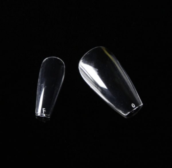 IKON.iQ FULL COVER GEL TIPS: Simplicite Coffin MEDIUM, 500 kom