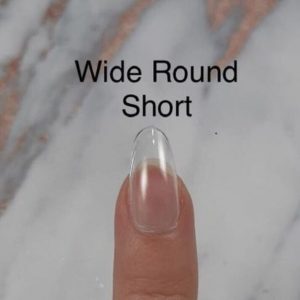 IKON.iQ full cover gel tipse Simplicite Whide Round Short