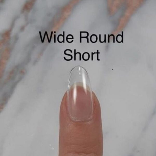 IKON.iQ full cover gel tipse Simplicite Whide Round Short