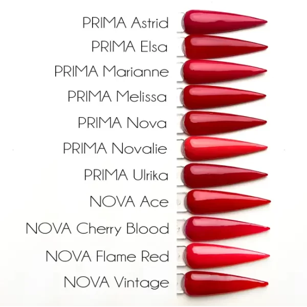 IKON.iQ Prima gel polish red colors