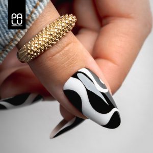 PALU gel polish New York White W1 I Black B1