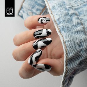 PALU gel polish New York White W1 I Black B1