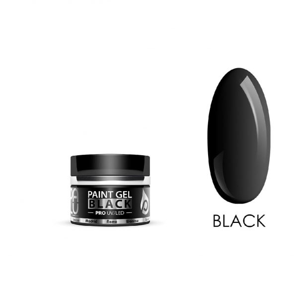 PALU Paint UV Gel Black 1 - 7ml