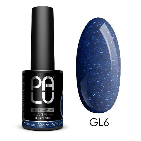 PALU gel polish trajni lak Venice shining glitter GL6 - 11 ml