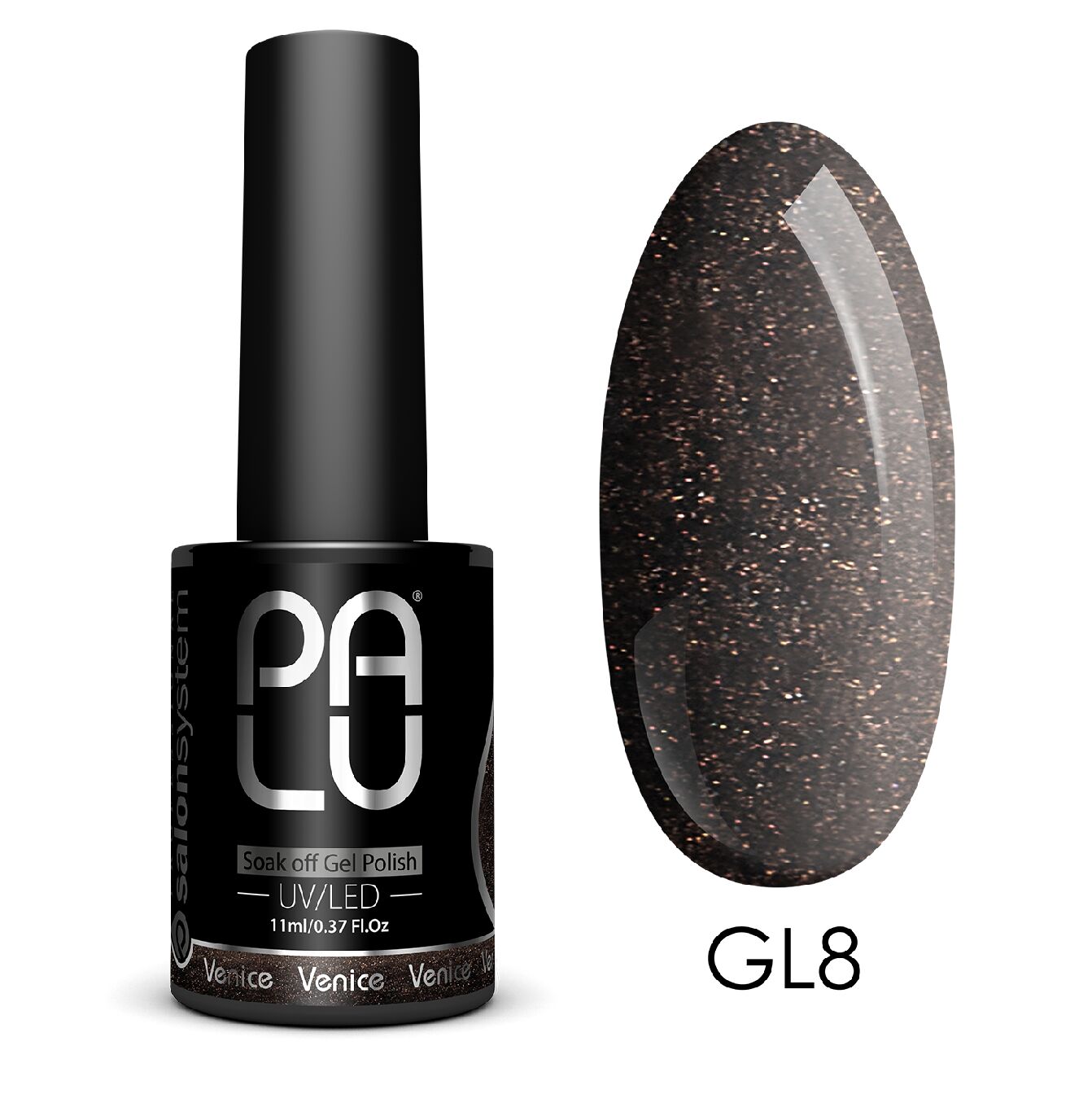 PALU gel polish trajni lak Venice shining glitter GL8 - 11 ml