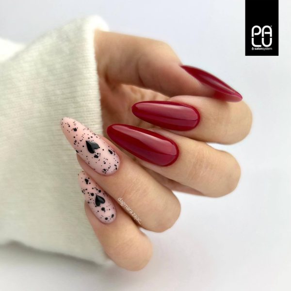 PALU gel polish Hollywood R11, PALU top coat straciatella top