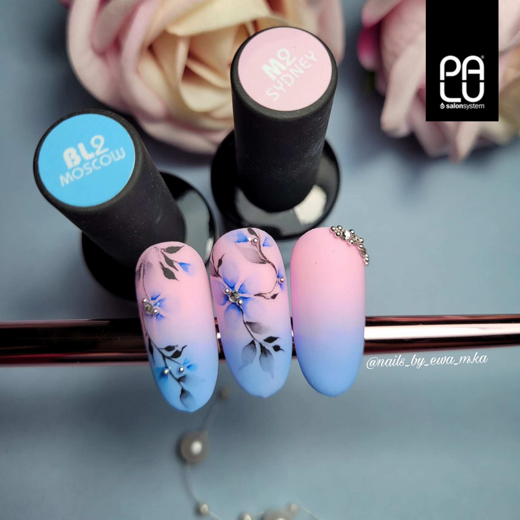 PALU gel polish Moscow Blue BL2 , Sydney M2