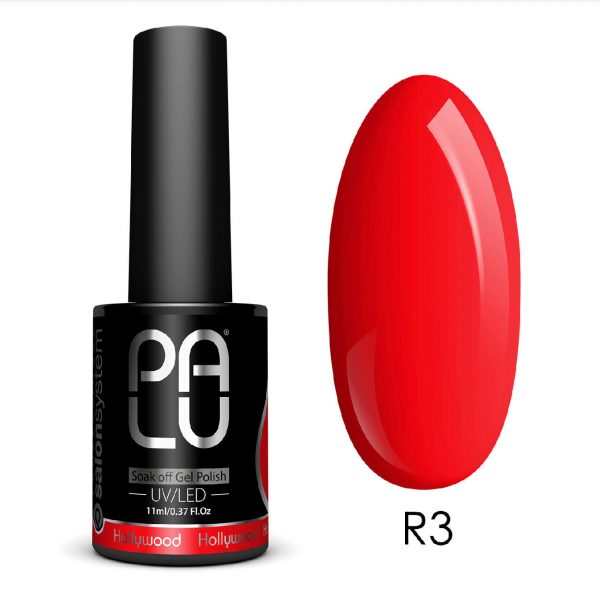 PALU gel polish trajni lak Hollywood red R3
