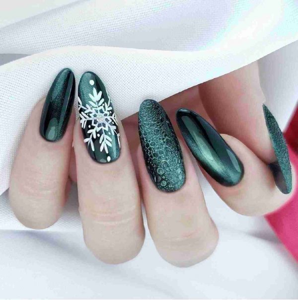 PALU gel polish trajni lak cat eye green CE2