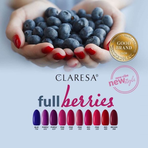 Claresa trajni lak gel polish full berries