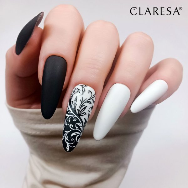 Claresa gel polish White 1000 i Black 900