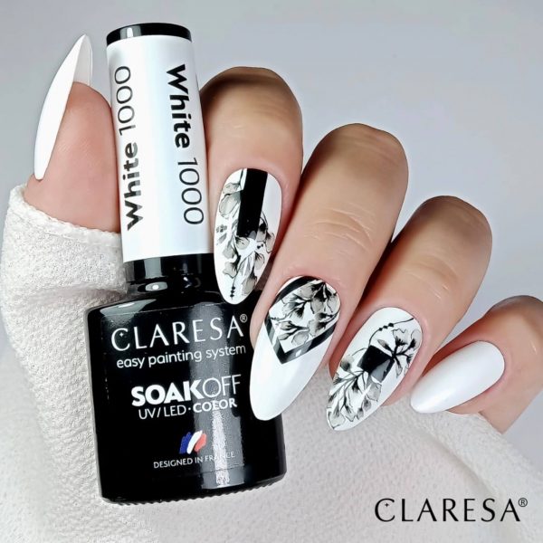 Claresa trajni lak gel polish White 1000