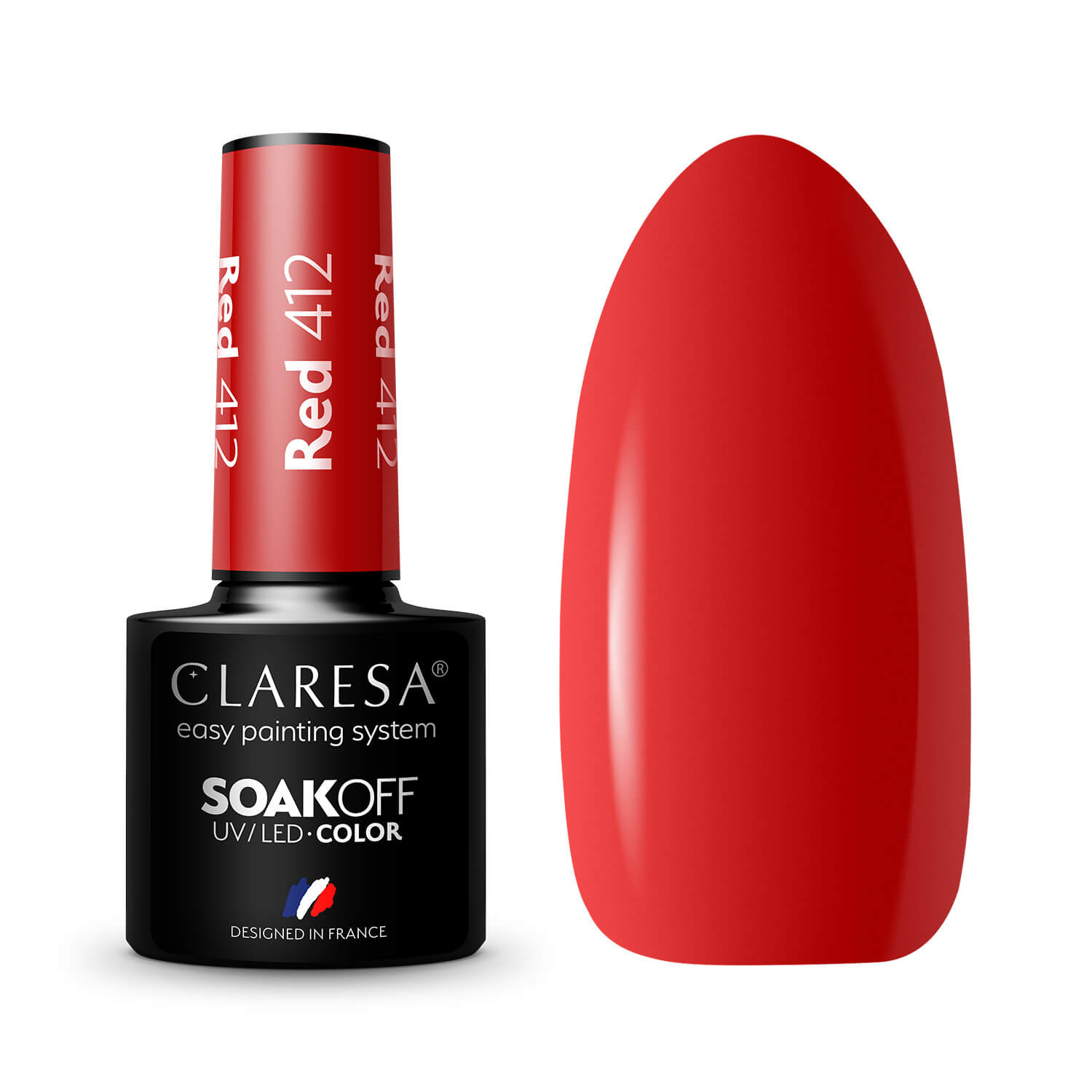 Claresa trajni lak gel polish Red 412 1 Claresa trajni lak gel polish Red 412