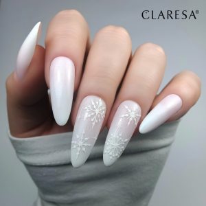 Claresa gel polish Celebration 2,-Paint-Gel-White,-Top-Glitter-Silver