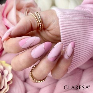 Claresa gel polish Celebration 4,-Fallin-love-8,-full-glitter-2-delikatny-roz