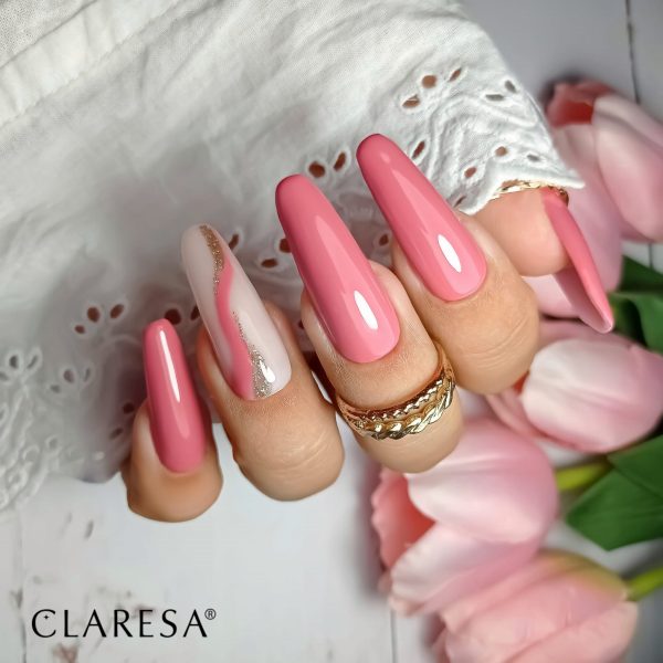 Claresa gel polish Dusty Rose 6,-Full-Glitter-5