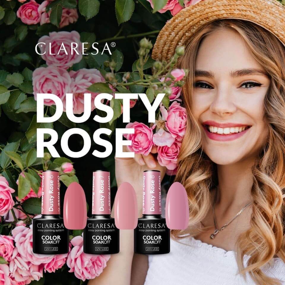 Claresa trajni lak gel polish Dusty Rose