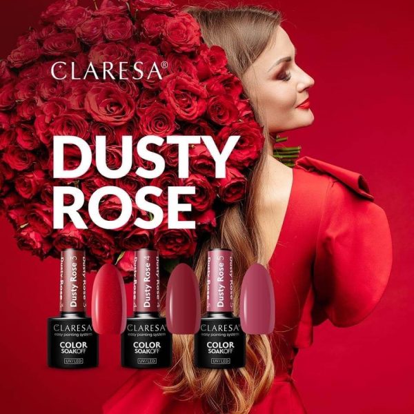 Claresa trajni lak gel polish Dusty Rose