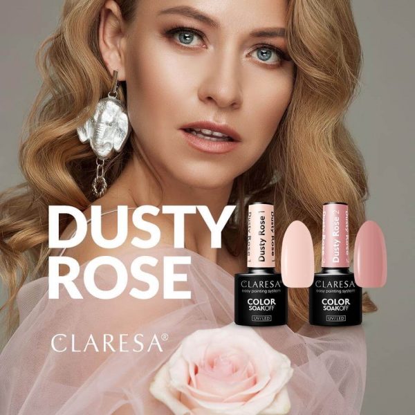 Claresa trajni lak gel polish Dusty Rose