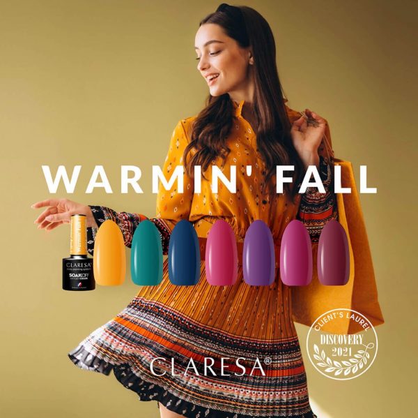 Claresa kolekcija trajni lak gel polish Warmin’ Fall