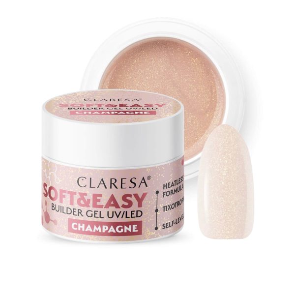 Claresa Soft & Easy builder gel Champagne