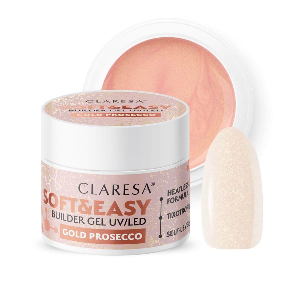 Claresa Soft & Easy builder gel Gold Prosecco