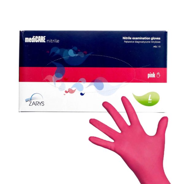 Nitrile rukavice Pink M