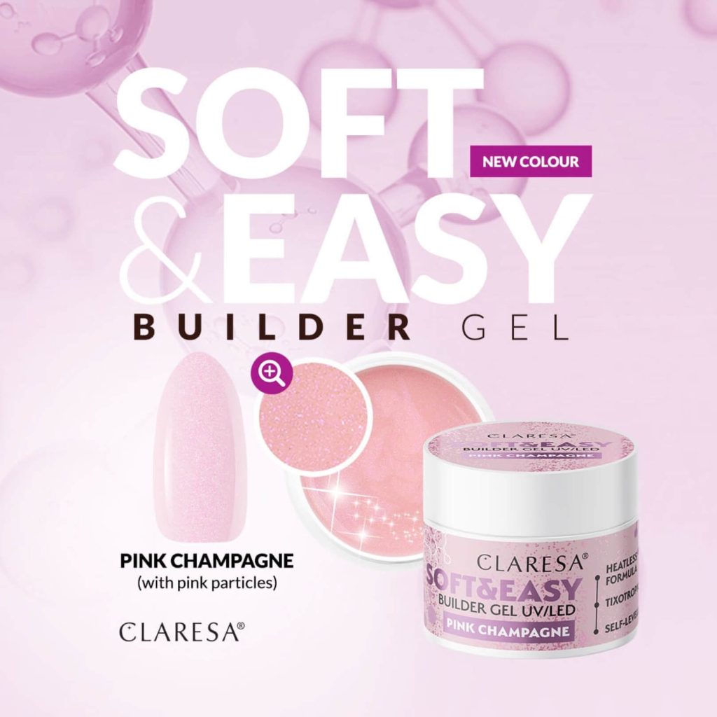 Claresa Soft & Easy builder gel Pink Champagne