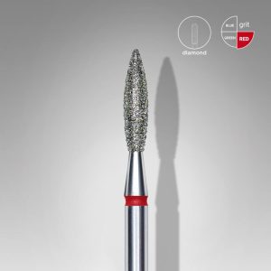 Staleks dijamantni nastavak za nokte Flame Red 2.3/10 mm