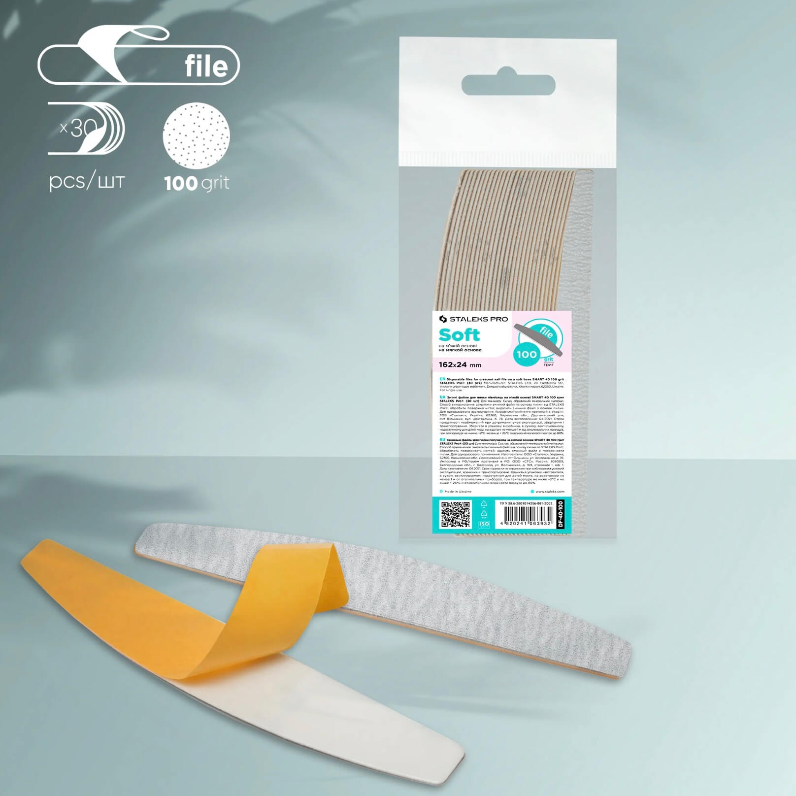 Staleks izmjenjiva rašpa Half Moon Smart Soft 100 (30 kom) 1 Staleks izmjenjiva rašpa Half Moon Smart Soft 100 (30 kom)