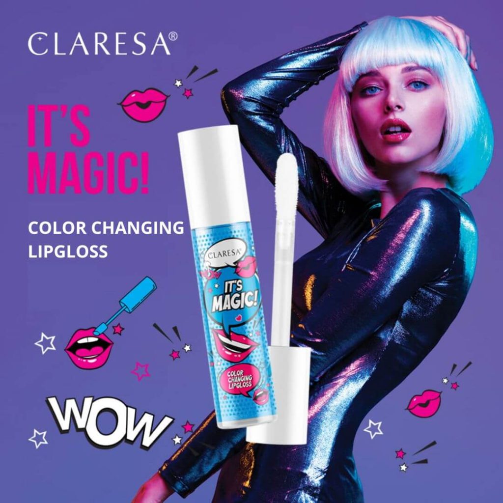 Claresa IT’S MAGIC! color changing lipgloss