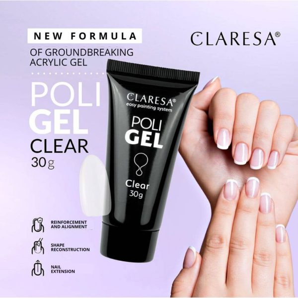 Claresa poli acryl gel Clear - 30 ml