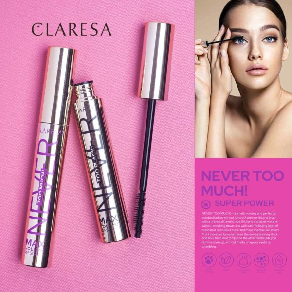 Claresa volume mascara NEVER TOO MUCH!