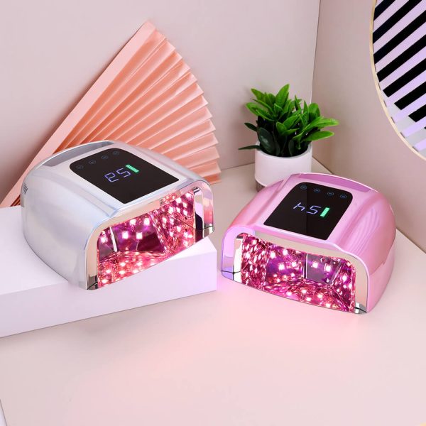 LED lampa za nokte Star Pro 96W - Plating Silver & Gradient Pink