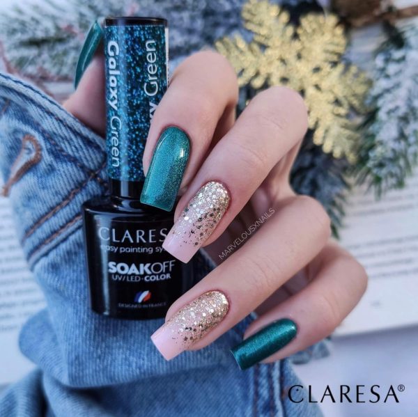 Claresa trajni lak gel polish Galaxy Green