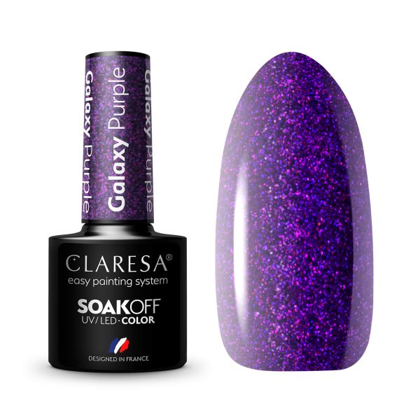Claresa trajni lak gel polish Galaxy Purple