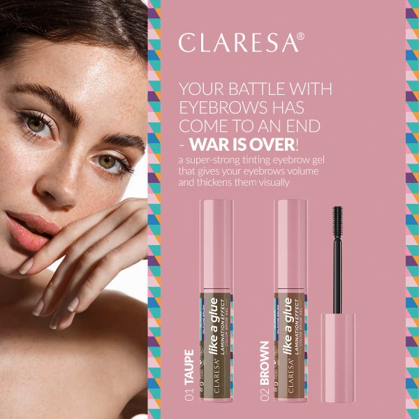 Claresa LIKE A GLUE gel za obrve
