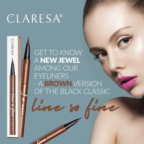 Claresa LINE SO FINE BROWN olovka za oči