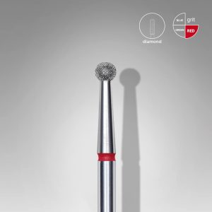 Staleks Expert dijamantni nastavak za nokte Ball Red 2,7 mm