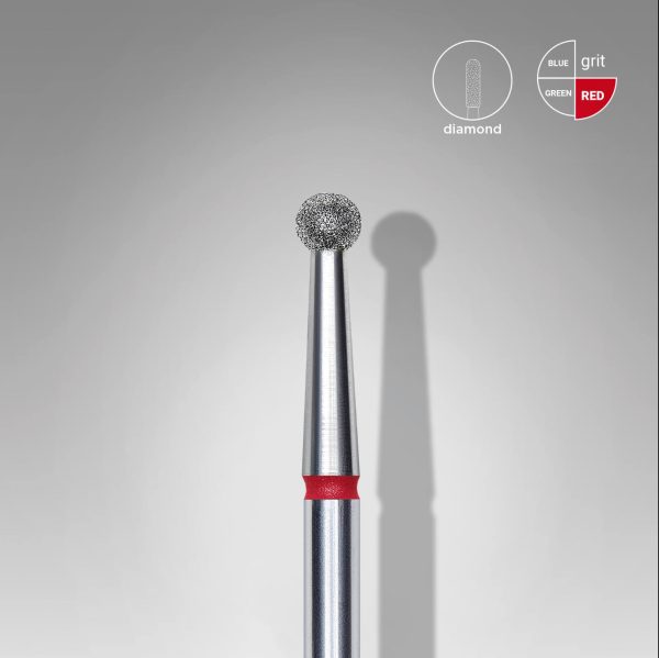 Staleks Expert dijamantni nastavak za nokte Ball Red 2,7 mm