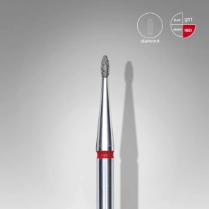 Staleks Expert dijamantni nastavak za nokte Bud Red 1.2/3 mm