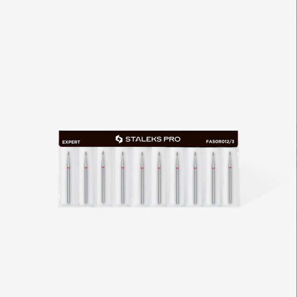 Staleks Expert dijamantni nastavak za nokte Bud Red 1.2/3 mm