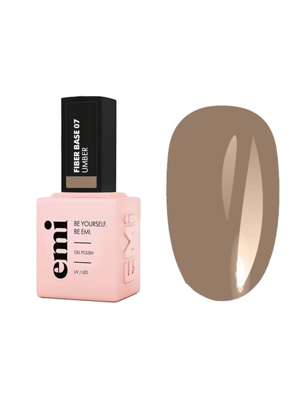 EMi Lac Fiber Base Gel Umber #7, 15 ml.