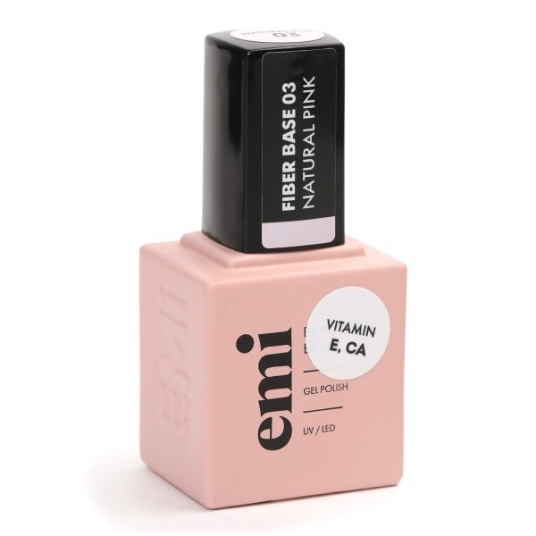 EMi Lac Fiber Base Gel Natural Pink #3 - 15 ml.