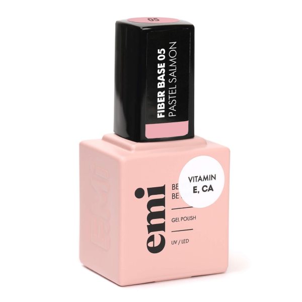 EMi Lac Fiber Base Gel Pastel Salmon #5 - 15 ml.