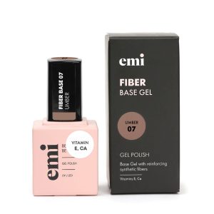 EMi Lac Fiber Base Gel Umber #7, 15 ml.