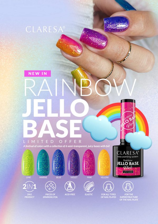 Claresa Rainbow Jello Base Collection