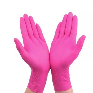 Rukavice nitrilne pink