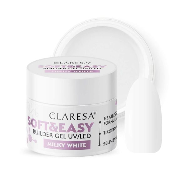 Claresa builder gel Soft & Easy Milky White