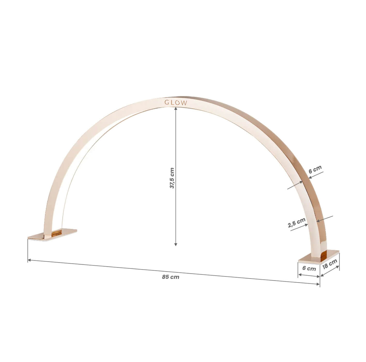 Kozmetička LED lampa Glow Arche Gold